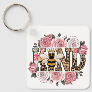 Bee kind to your mind bees funny animal insect keychain
