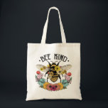 Bee Kind Wild Flower Sublimation Tote Bag<br><div class="desc">Bee Kind Wild Flower Sublimation</div>