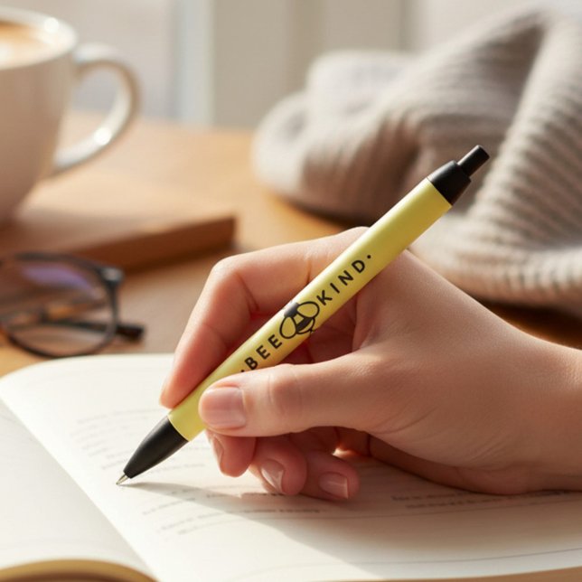 Bee Kind Yellow and Black Bumblebee Black Ink Pen (Creator Uploaded)