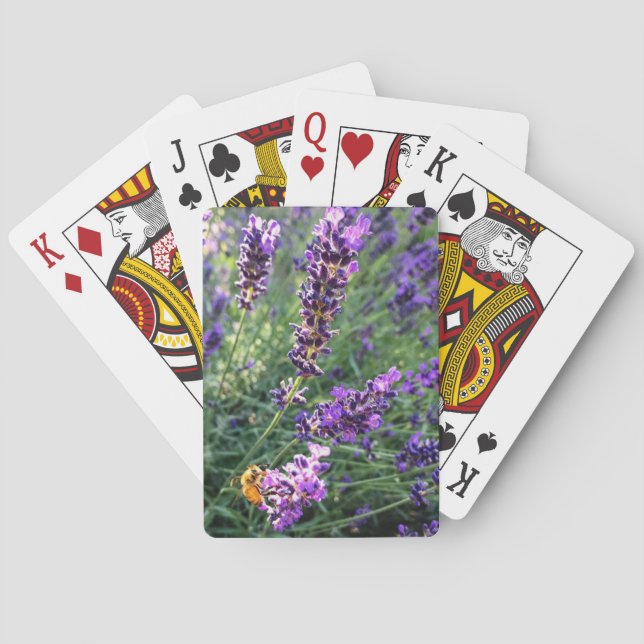 Bee & Lavender Playing Cards (Back)