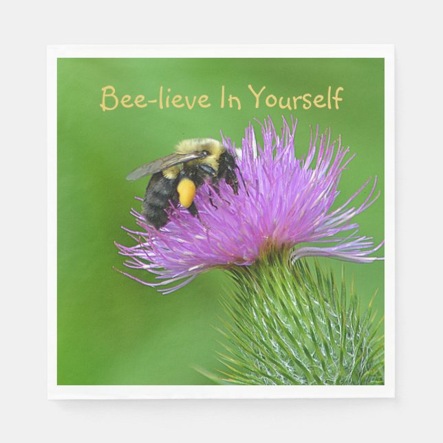 Bee-lieve In Yourself Napkin (Front)