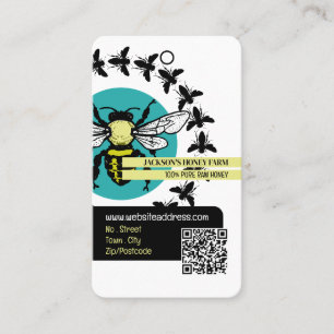 Bee Logo - Beeyard, Honey Farm Tag