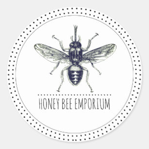 Bee Logo Honey Label