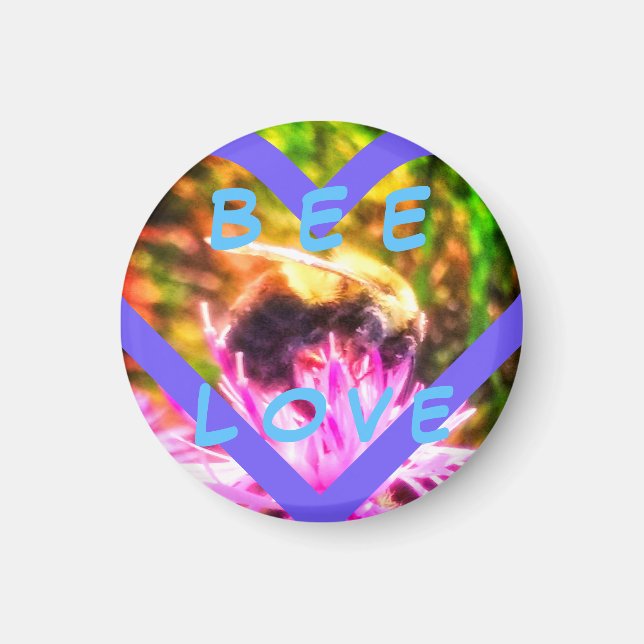 BEE LOVE SMALL MAGNET (Front)