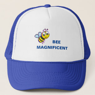 BEE MAGNIFICENT BEE TRUCKER HAT