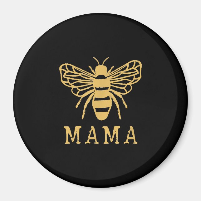 Bee Mama | Mom Gift | Cute Bee Lover Gift Magnet (Front)