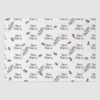Bee Merry Evergreen Christmas Holiday Tissue Paper