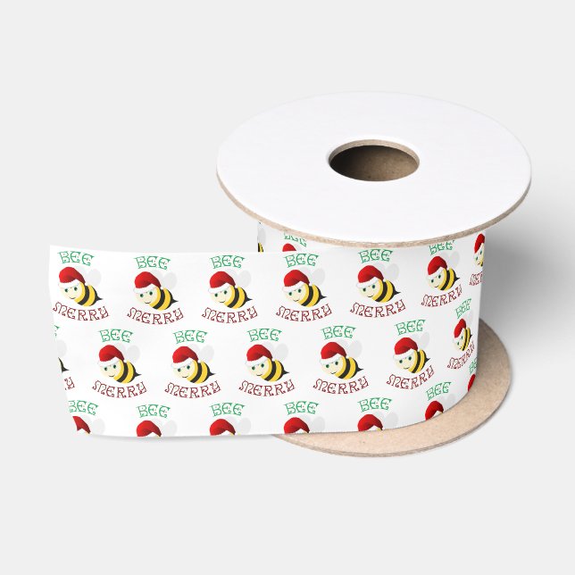 Bee Merry Satin Ribbon (Spool)
