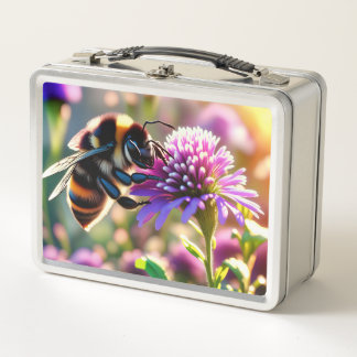 Bee Metal Lunch Box