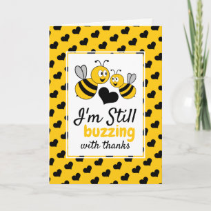 Bee miel, Carte de remerciements Baby shower