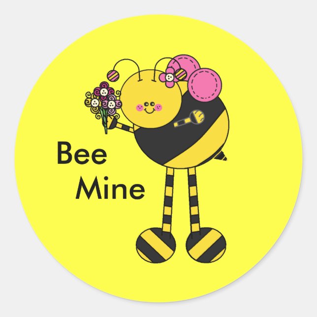 Bee, Mine Sticker (Front)