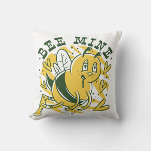 Bee Mine Throw Pillow