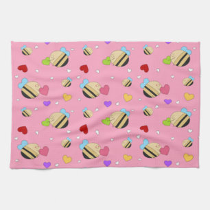 Bee Mine Valentine Kitchen Towel