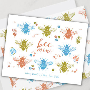 Bee Mine Valentine's Day Holiday Card