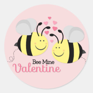 Bee Mine Valentine's Day Stickers