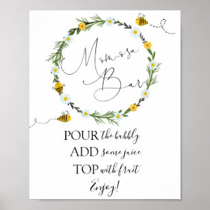 Bee Mom-osa Bar Sign