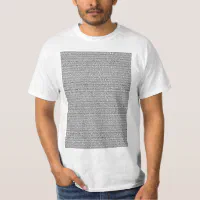 Bee Movie Script Body Text Light T Shirt Zazzle