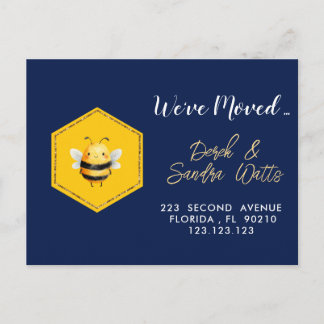 Bee Moving Card | New Home Change of