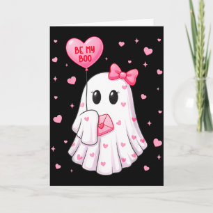Bee My Boo Heart Boo Ghost Valentine Outfit Women  Card