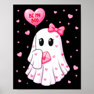 Bee My Boo Heart Boo Ghost Valentine Outfit Women  Poster