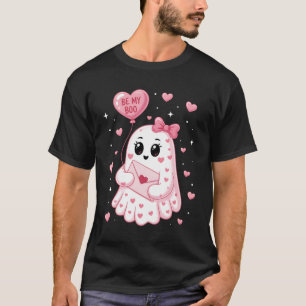 Bee My Boo Heart Boo Ghost Valentine Women Girl Ki T-Shirt