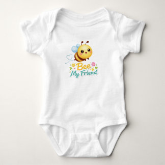 Bee My Friend Baby Bodysuit – Cute Smiling Bee wit