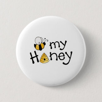 BEE MY HONEY 2 INCH ROUND BUTTON