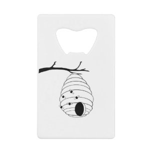 Bee My Honey Sketch Credit Card Bottle Opener