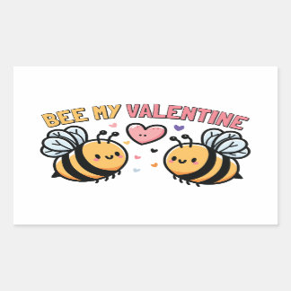 Bee My Valentine Sticker