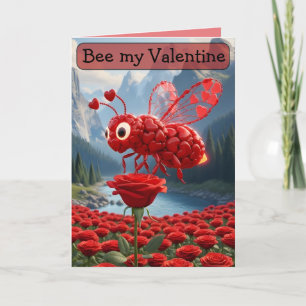 Bee my Valentine, Valentine's Day Card