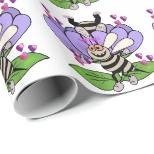 Bee My Valentine Wrapping Paper