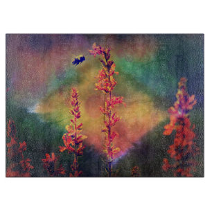 Bee N Wildflowers Diamond Cutting Board