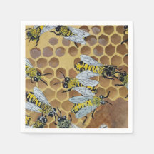 bee napkins
