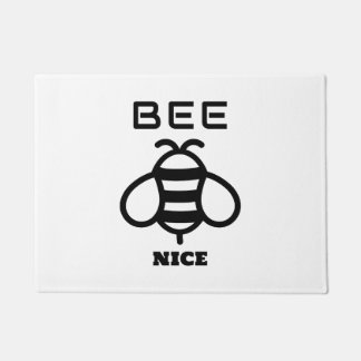 Bee Nice with Minimal Design Doormat