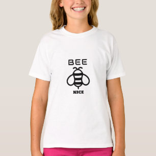 Bee Nice with Minimal Design T-Shirt