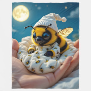 Bee-Night Fleece Blanket