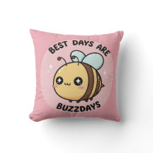 Bee Nursery Pillow – Cute Bumblebee Decor