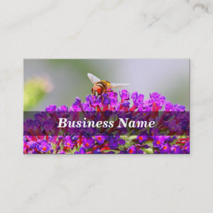 Bee on a Butterfly Bush Business Card