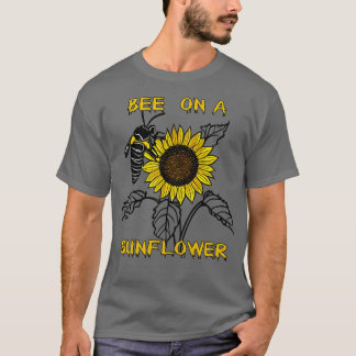 bee on a sunflower 4 T-Shirt