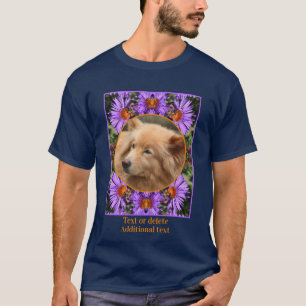 Bee On Aster Flower Frame Create Your Own Photo T-Shirt