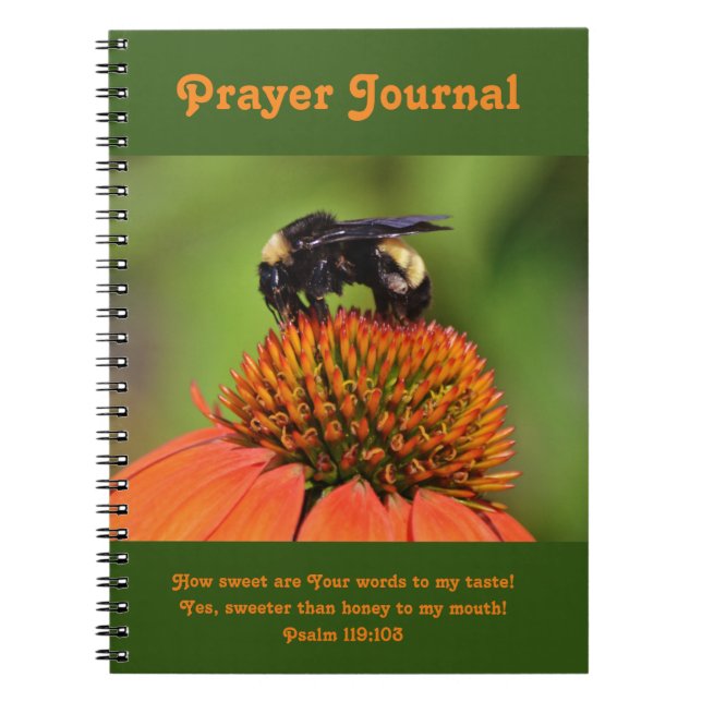 Bee on Flower Prayer Scripture Journal (Front)