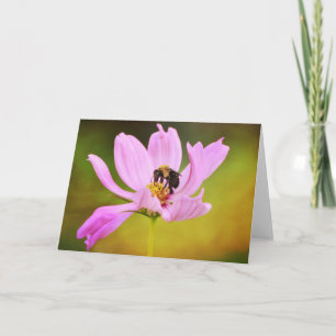 Bee on Flower Scripture Note Card Proverbs 16:24