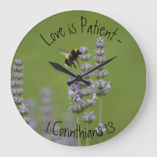 Bee on Lavender clock