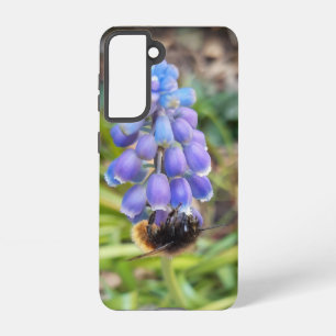 Bee on Muscari Armeniacum , Grape Hyacinth Samsung Galaxy Case