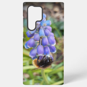 Bee on Muscari Armeniacum , Grape Hyacinth Samsung Galaxy Case