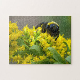 Bee on Yellow Flowers Nature Puzzle