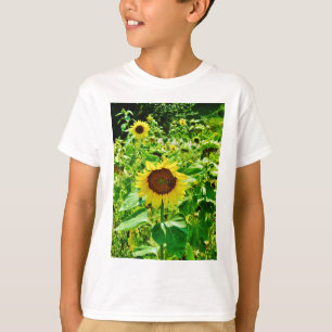 Bee on yellow Sunflower T-Shirt