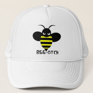 Bee-otch Hat white