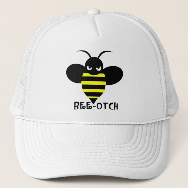 Bee-otch Hat white (Front)