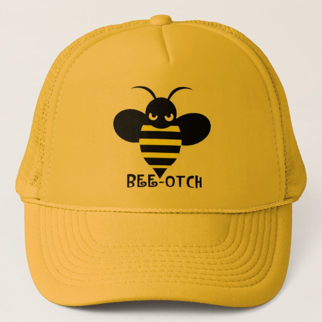 Bee-otch Hat yellow (Front)